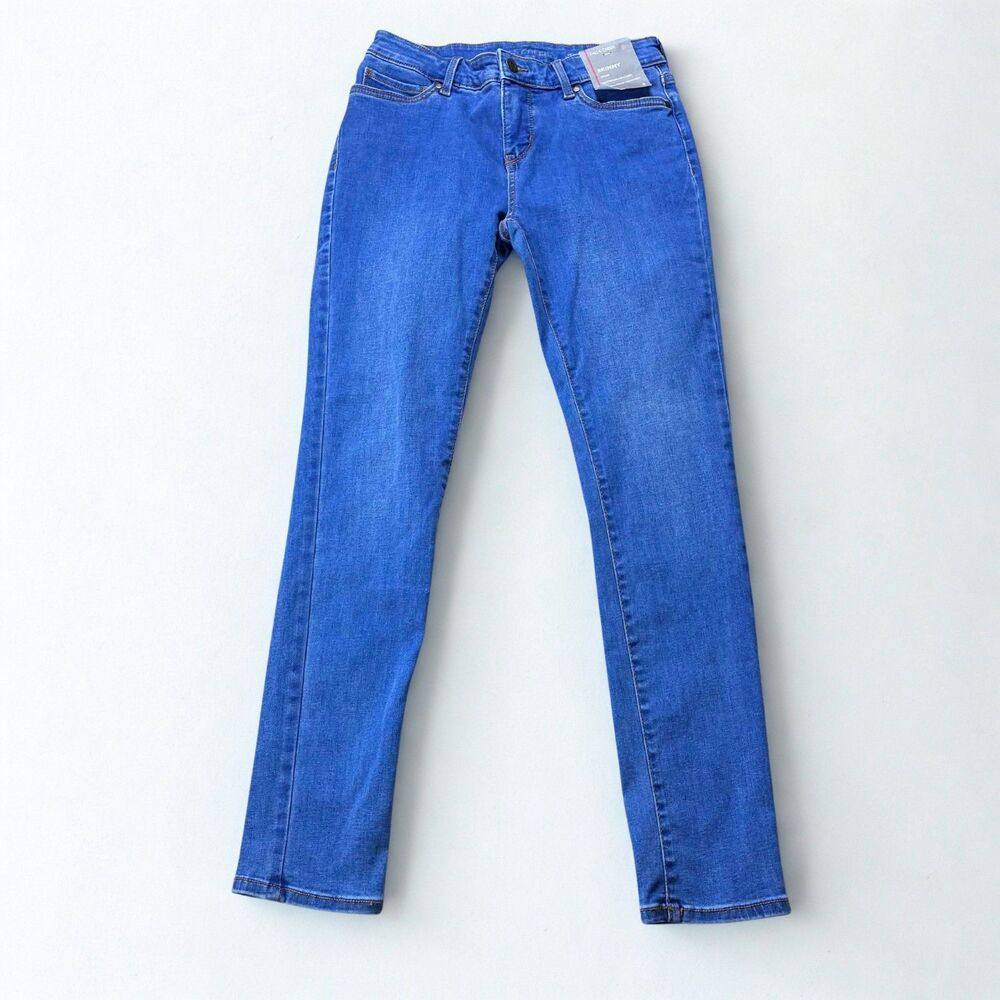Falls Creek Womens Skinny Jeans Size 6 Mid Rise Stretch Medium Wash Blue NWT
